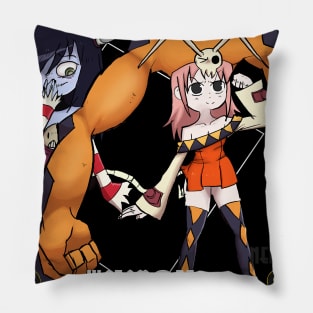 watamote x skullgirls Pillow