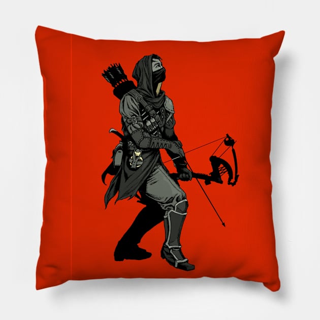 Corwen, Grave Determination Pillow by paintedmonk