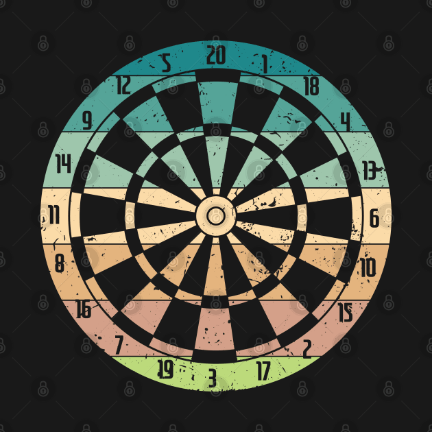 Coloured dartboard by dieEinsteiger