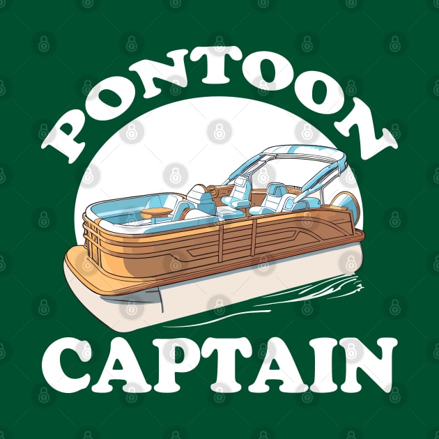 Pontoon Captain Boat Boating by DigitalNerd