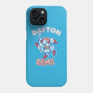 Defunct Dayton Gems Hockey Team Phone Case