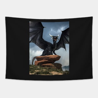 Black Dragon Tapestry