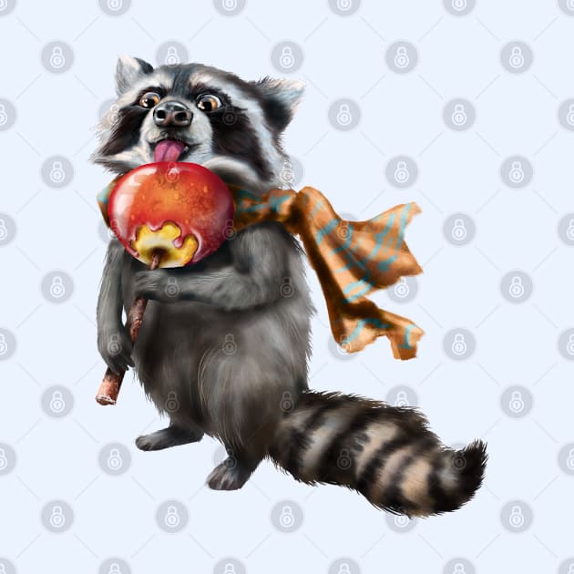 Cute racoon by Sitenkova