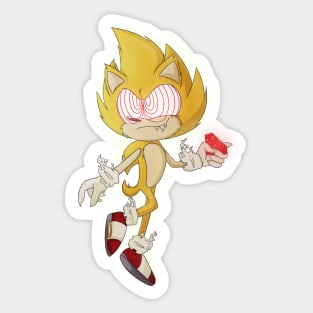 Super Sonic from the Sonic The Hedgehog 2 Movie Digital Print Sticker for  Sale by AniMagnusYT