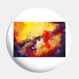 Abstract impressionist red yellow purple Pin