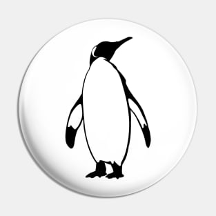 Penguin Black Silhouette Animal Pet Cool Style Pin