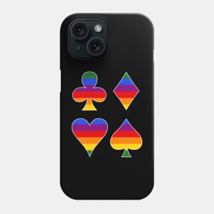 The Four French Suits Rainbow Phone Case