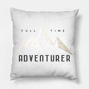 Full Time Adventurer - Golden Mountains Pillow