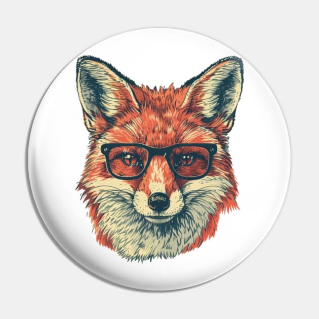 The Wise and Wild Fox Pin by Carnets de Turig