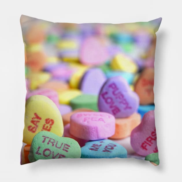 Valentine's Day Heart Candy Pillow by NewburyBoutique