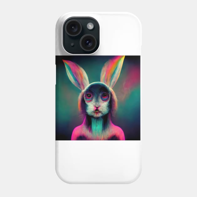 The Trippy Rabbit Phone Case by Neurotic