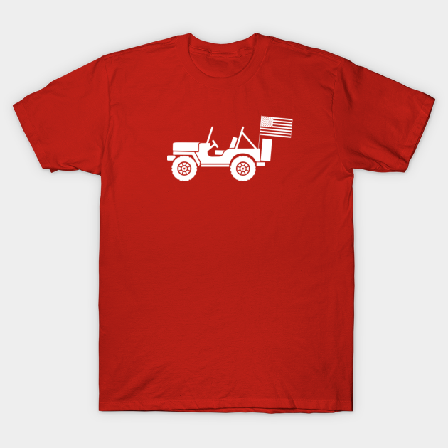 american flag jeep shirt