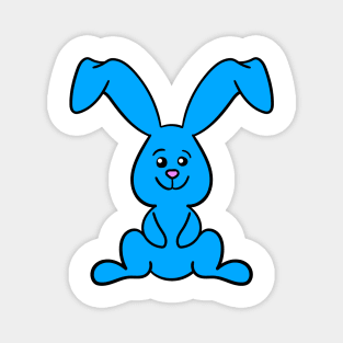 Blue Schlappohr Easter Bunny Magnet