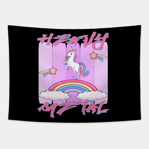 Heavy Metal Unicorns Tapestry by BEAUTIFUL WORDSMITH