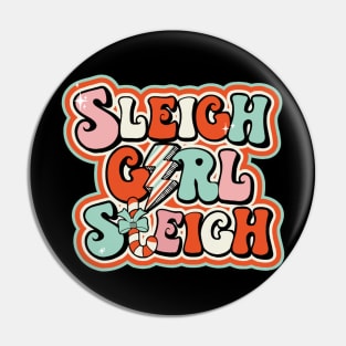 Sleigh Girl Pin