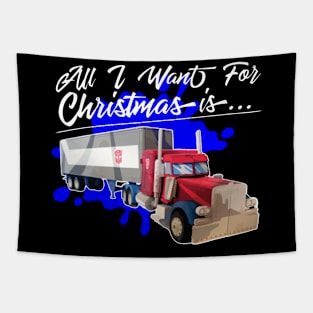 All I Want For Christmas Is Optimus Prime Transformers Tapestry