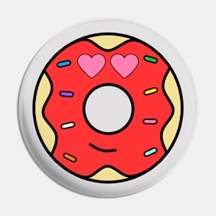 The Red Valentine Donut Pin