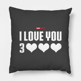 I Love You 3000 v4 (white) Pillow