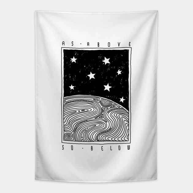 As above so below Tapestry by OsFrontis