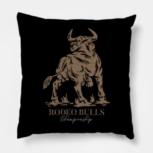 Rodeo bulls championship Pillow