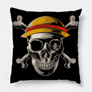 skulls one piece Pillow