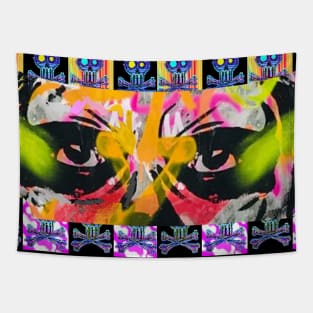 Graffiti 2 Eyes Tags by LowEndGraphics Tapestry