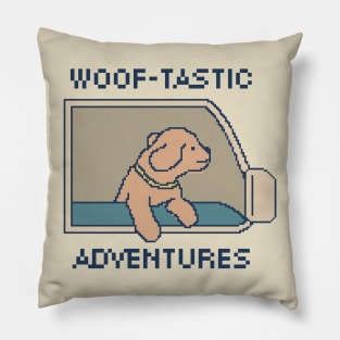 Woof-tastic Adventures - 8bit Pillow