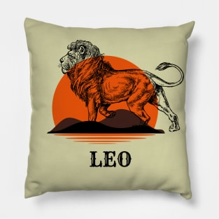 Fierce Leo Zodiac Sign Pillow