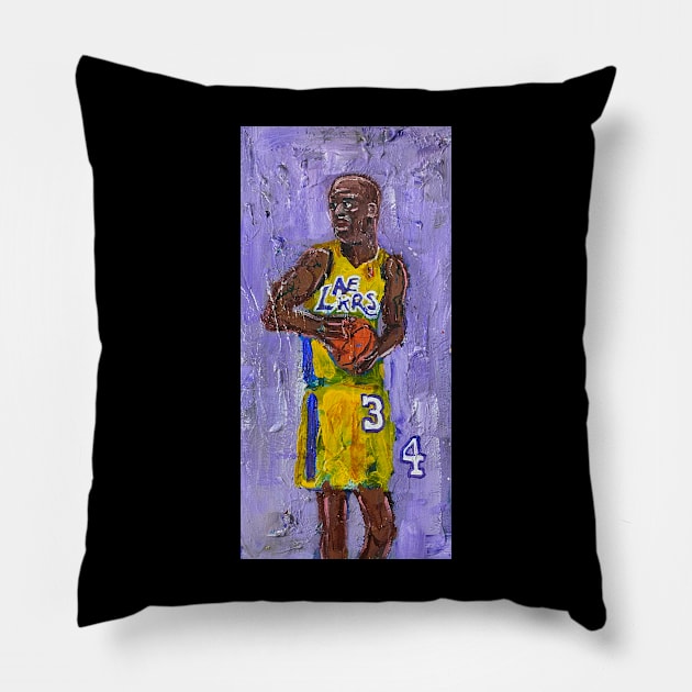 Shaquille O'Neil Pillow by ElSantosWorld