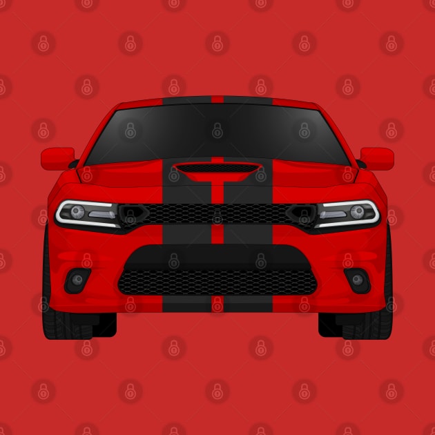 Charger Scat Tor-red + black stripes by VENZ0LIC