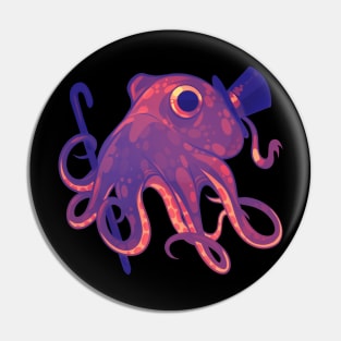 Sunset Octopus Gentleman Pin