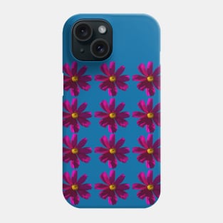 Dark Pink Cosmos Flowers Pattern Phone Case