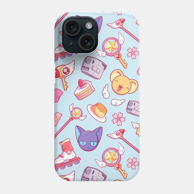 Sakura Card Captor - Blue Phone Case by LonelyBunny