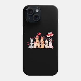 Valentine Dog Love Dog Lovely Dog Valentine's Day Boys Girls Phone Case