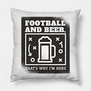 Football and Beer Pillow