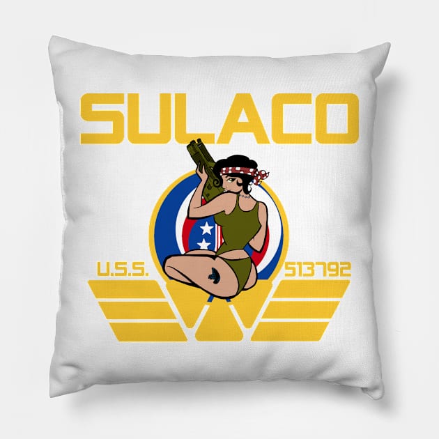 Sulaco Pillow by SimonBreeze