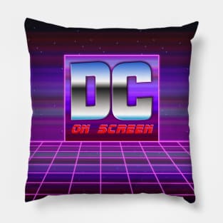 DC on SCREEN '80s Logo #1 Pillow