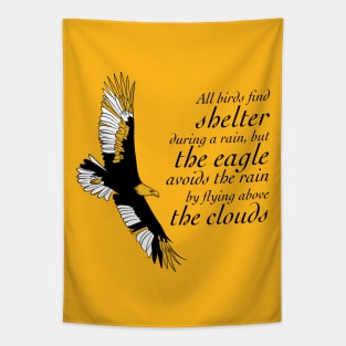 eagle avoid rain Tapestry