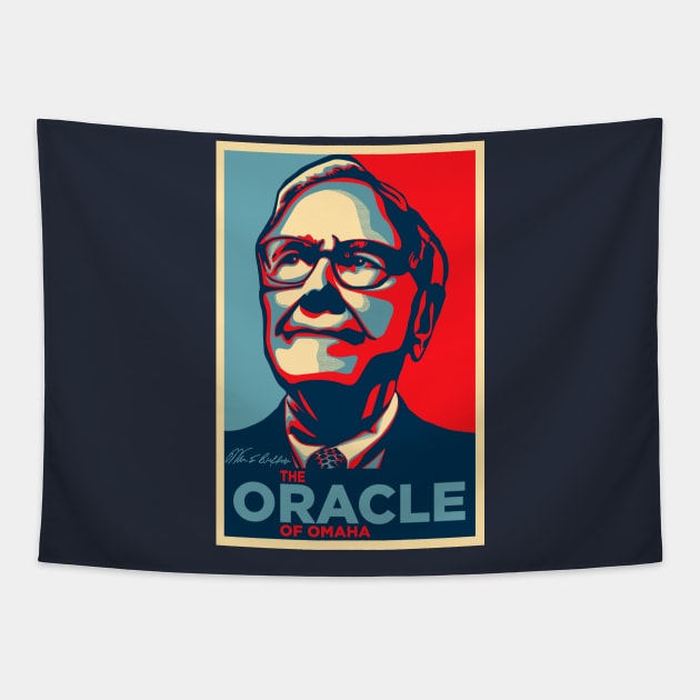 Warren Buffett Tapestry by dnacreativedesign