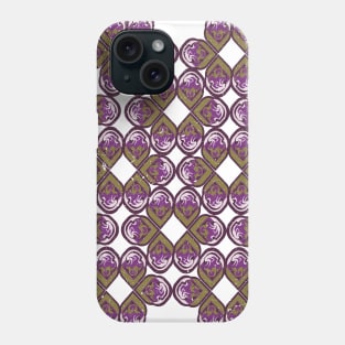 Purple and Olive Color Seamless Pattern Phone Case