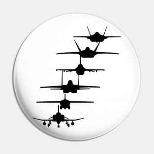Air Force Fighter Jets Pin