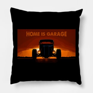 home is garage Pillow