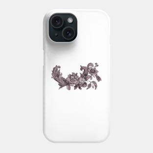 Hand painted Vintage Violet Toile Design Phone Case