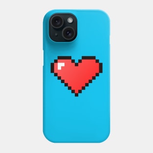 Pixelated 8-Bit Heart (v1) Phone Case