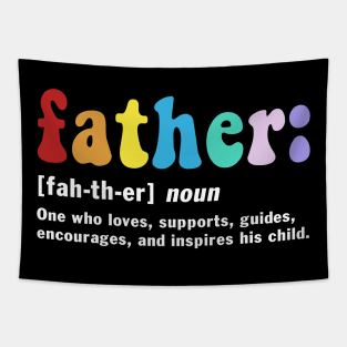 Best Dad Father's Day T-Shirt Tapestry