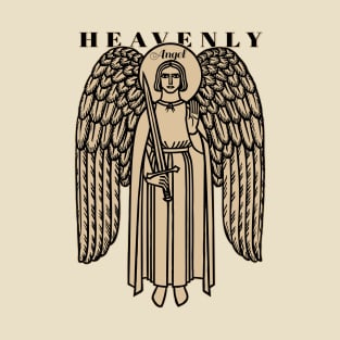 Vintage Earth and Heaven Angel T-Shirt