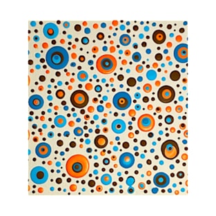 Orange and blue abstract T-Shirt