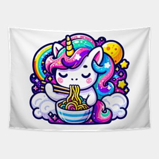 Space Unicorn Ramen Tapestry