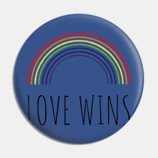 Love wins rainbow 2 Pin