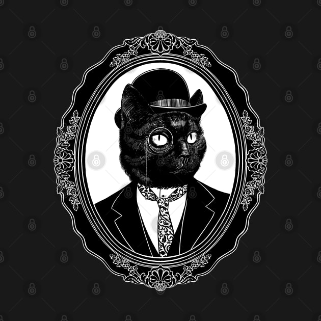 Victorian cat gentleman portrait by OccultOmaStore